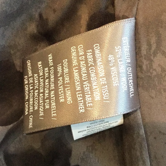 SOIA & KYO Wool Coat with leather detail - medium - Picture 9 of 9